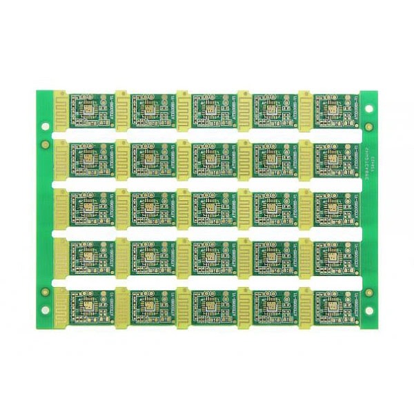 Official PCB catalogue example from Dequn Quick PCB. The manufacturing table describes a process range, not the measured specification of the pictured board.