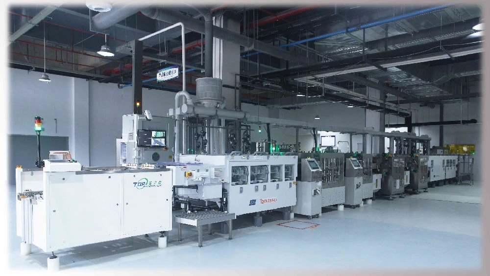 PCB manufacturing equipment pictured on Guangqian Electronics’ official website. This service image is not a finished-board specimen or an independent equipment audit.
